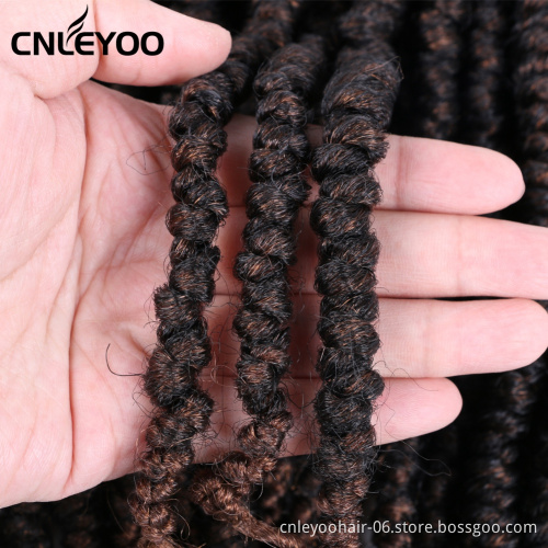 12 Inch Spring Senegalese Crochet Hair Mixed Brown Curly End Senegalese Twist Crochet Braids For Women